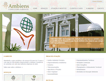 Tablet Screenshot of ambiensconsultoria.com.br